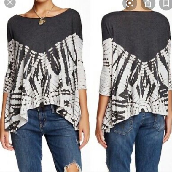 Free People We The Free Livin Coastal Tye Dye Tee - Picture 1 of 4